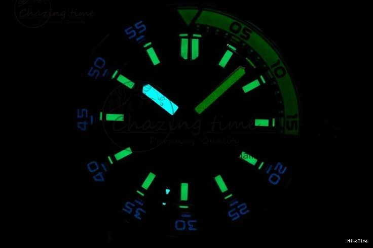 MIROTIME 0815 Bright Aquatimer Automatic SS RSF 1:1 Best Edition Black Yellow Dial on Black Rubber Strap A 7068